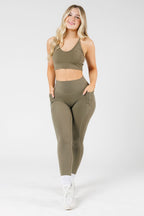 Reluna Original Sculptseam® Pocket Legging Everglades Leggings/Joggers Paragon Fitwear 