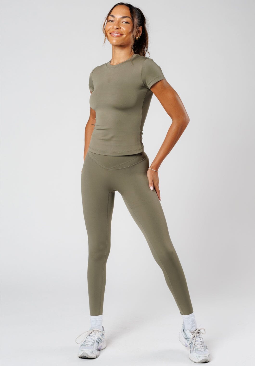 Reluna™ Full Length Short Sleeve Top Everglades Tops/Tanks Paragon Fitwear 