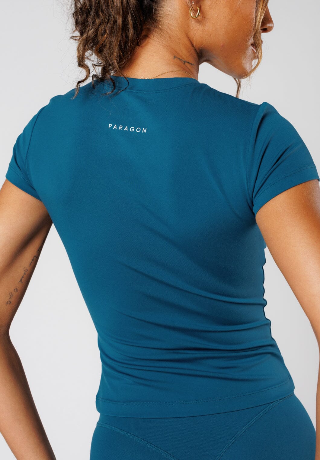 Reluna™ Full Length Short Sleeve Top Jewel Tops/Tanks Paragon Fitwear 