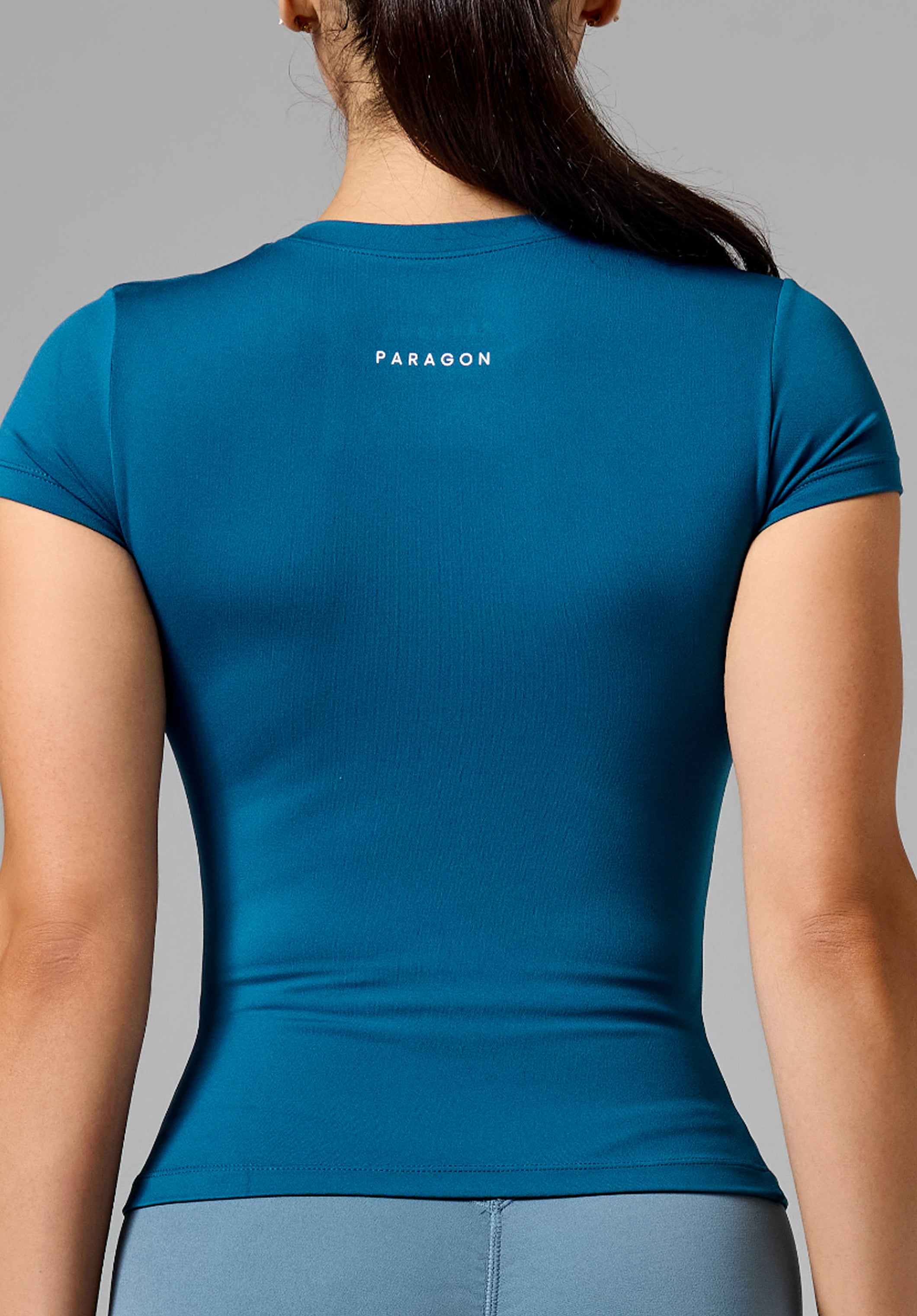 Reluna™ Full Length Short Sleeve Top Jewel Tops/Tanks Paragon Fitwear 