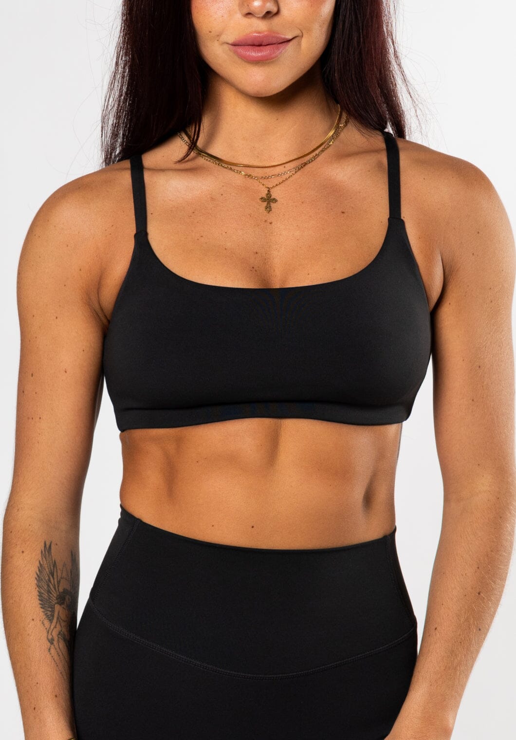 Reluna Essential Bralette Black Sports Bras Paragon Fitwear 