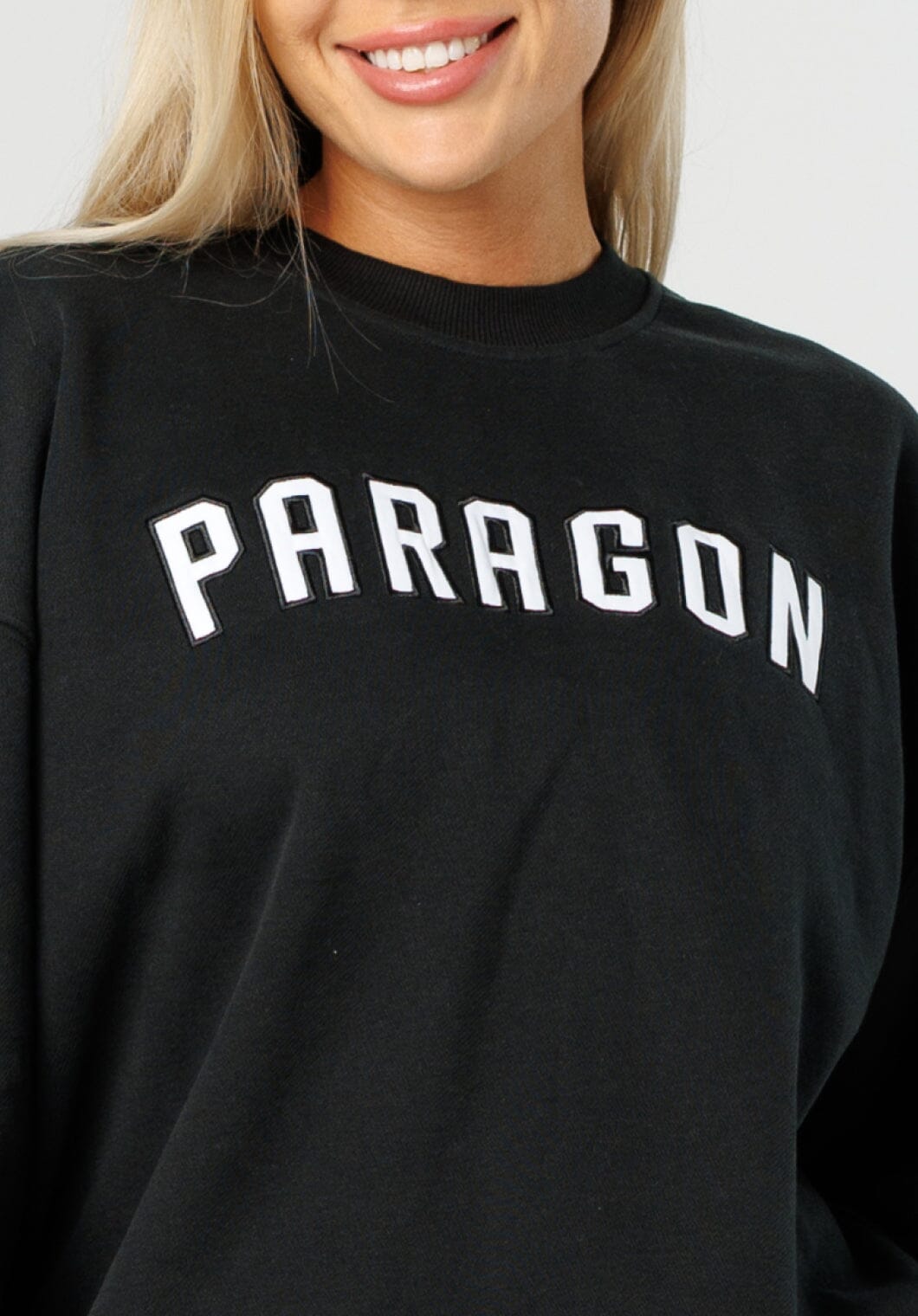 SportTerry™ Legacy Crewneck Black Tops/Tanks Paragon Fitwear 
