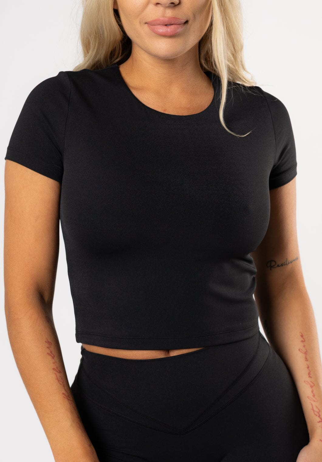 RecStretch™ Pumped Short Sleeve Tee Black Tops/Tanks Paragon Fitwear 