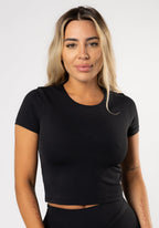 RecStretch™ Pumped Short Sleeve Tee Black Tops/Tanks Paragon Fitwear 