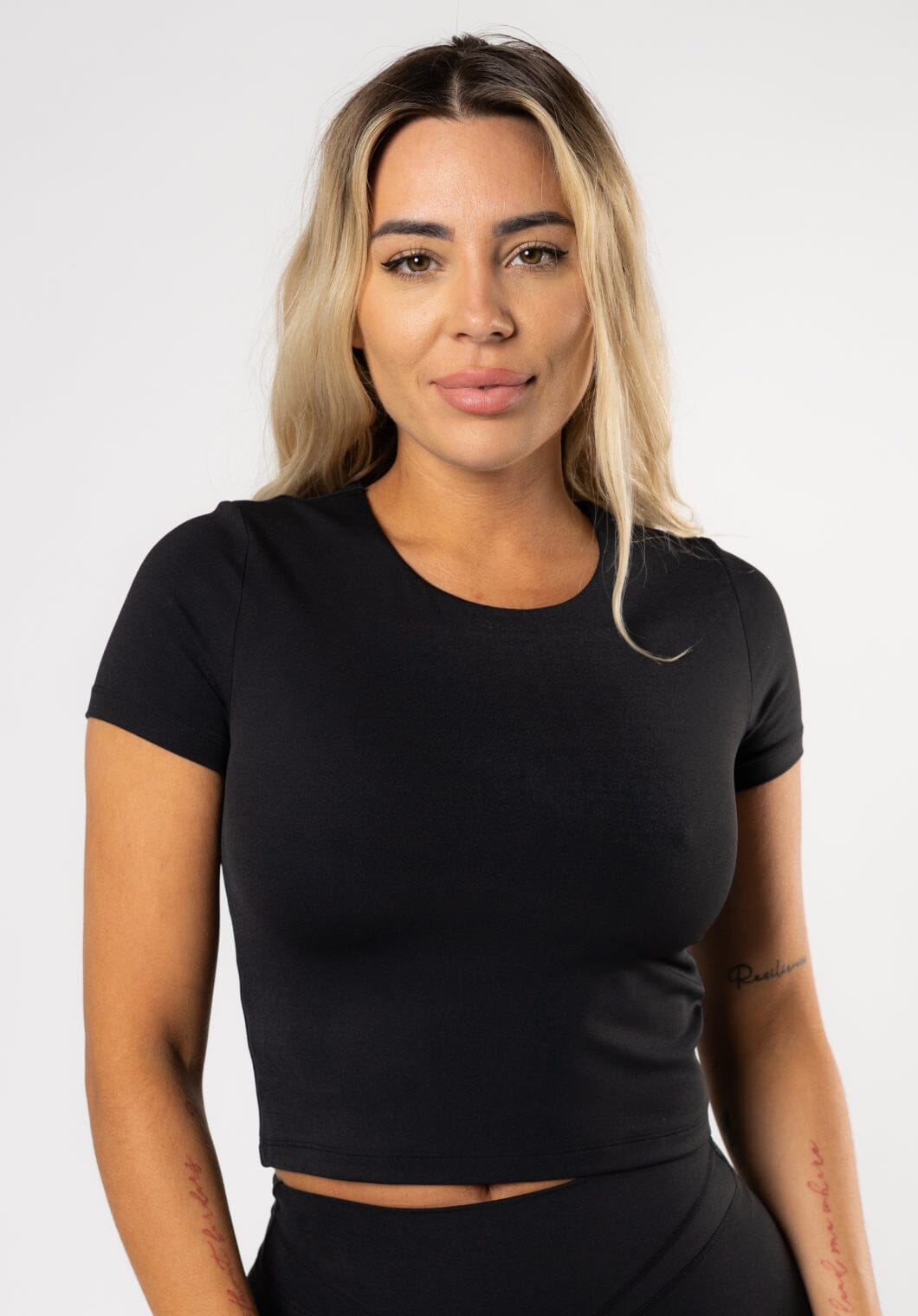 RecStretch™ Pumped Short Sleeve Tee Black Tops/Tanks Paragon Fitwear 