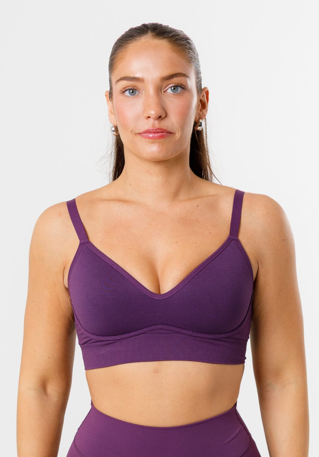 CurveFlex™ Bend SculptSupport™ Sports Bra Plum Sports Bras Paragon Fitwear 