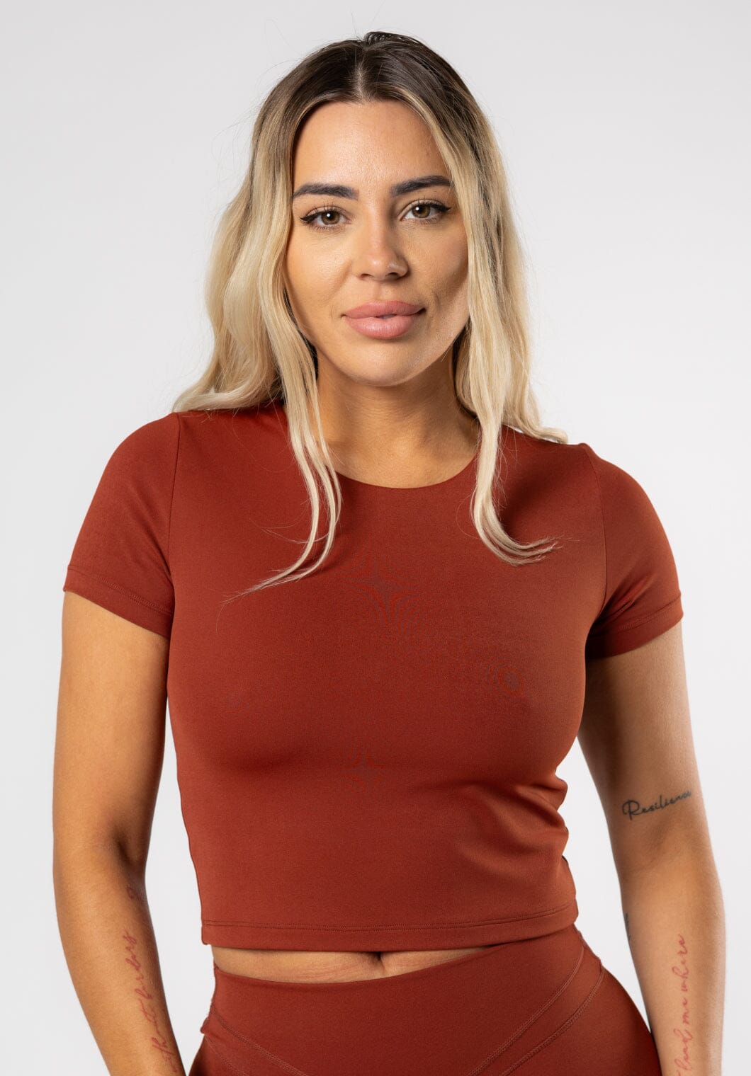 RecStretch™ Pumped Short Sleeve Tee Cola Tops/Tanks Paragon Fitwear 