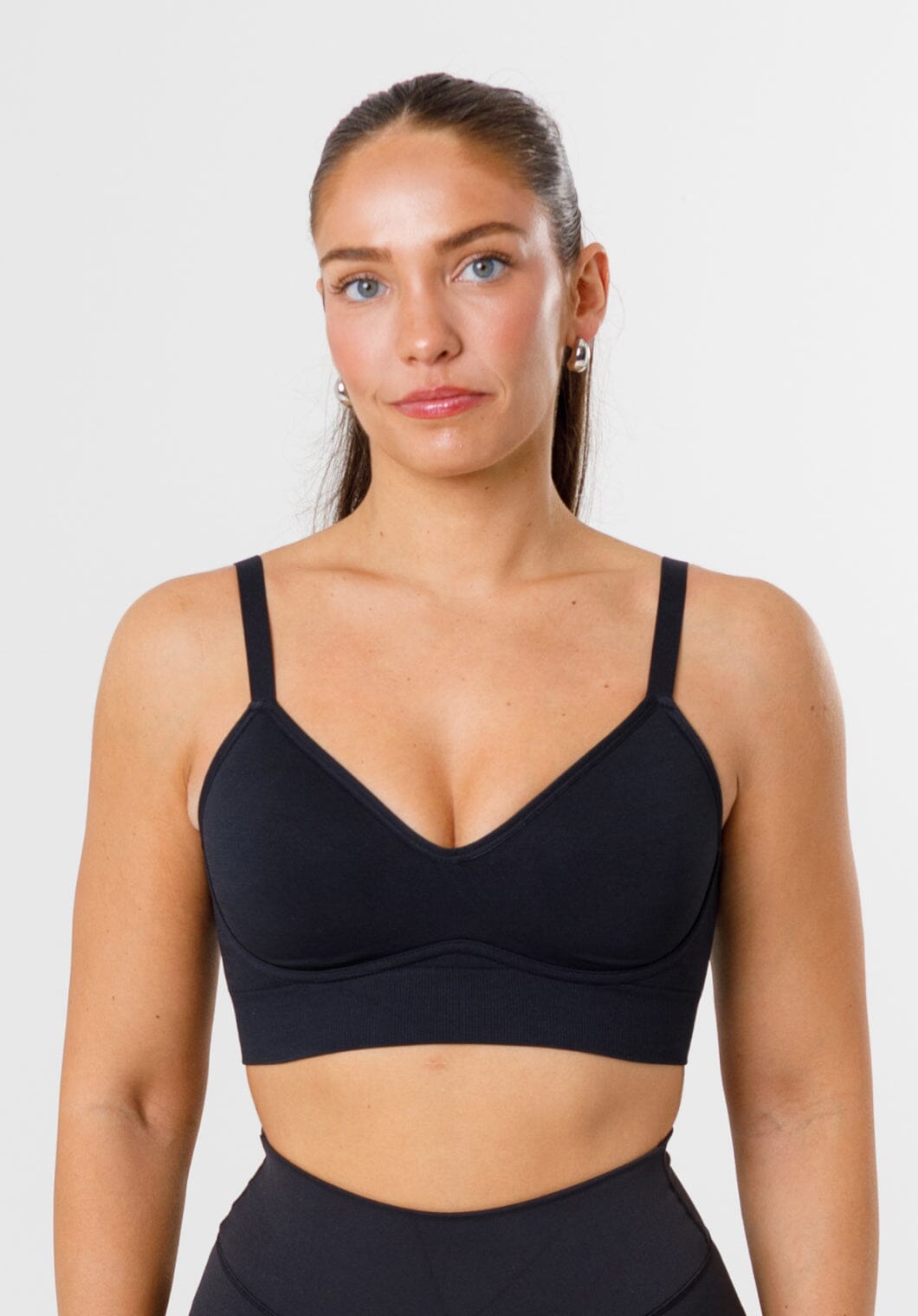 CurveFlex™ Bend SculptSupport™ Sports Bra Black Sports Bras Paragon Fitwear 