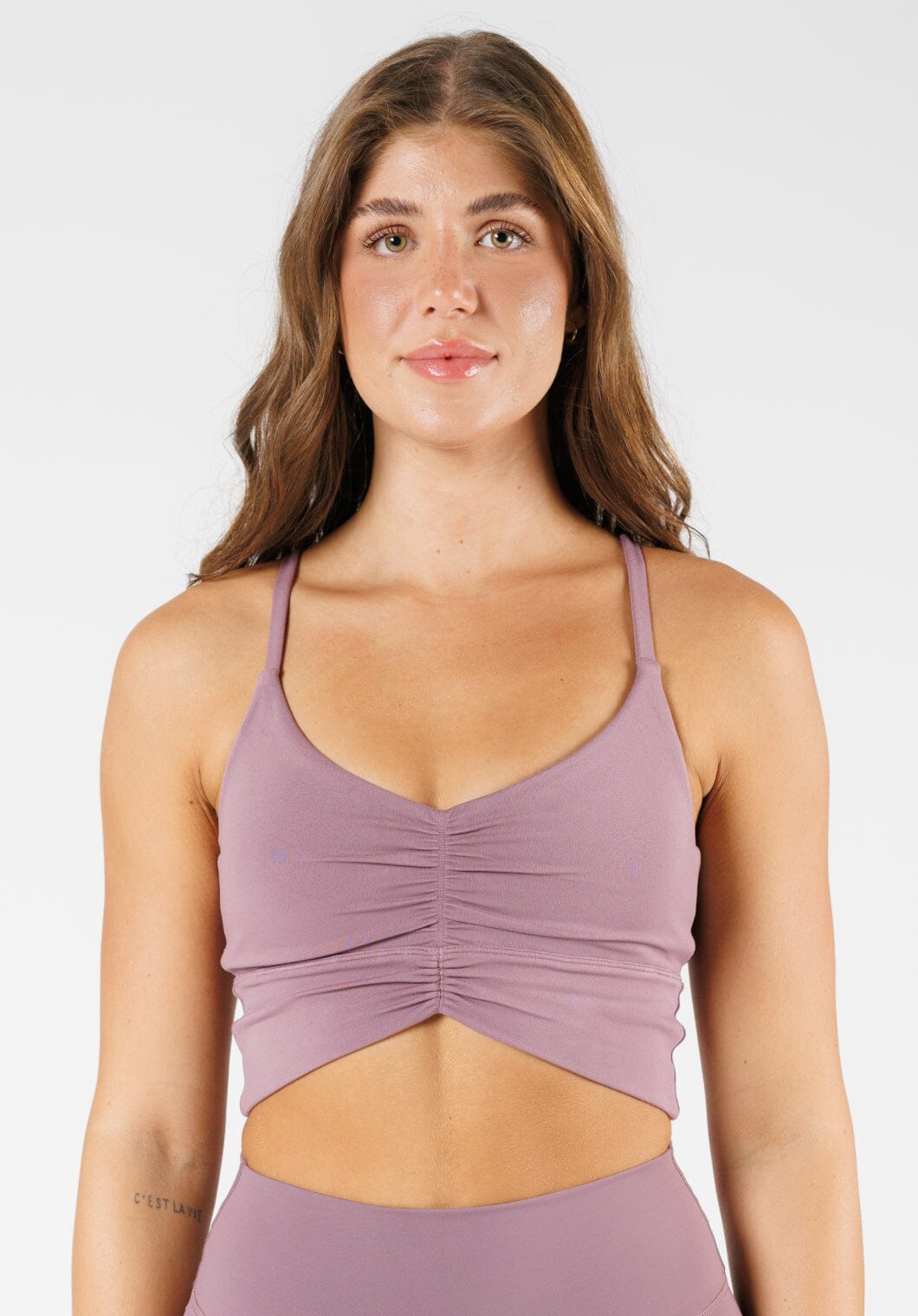 Reluna Ruched Bralette Dogwood Sports Bras Paragon Fitwear 
