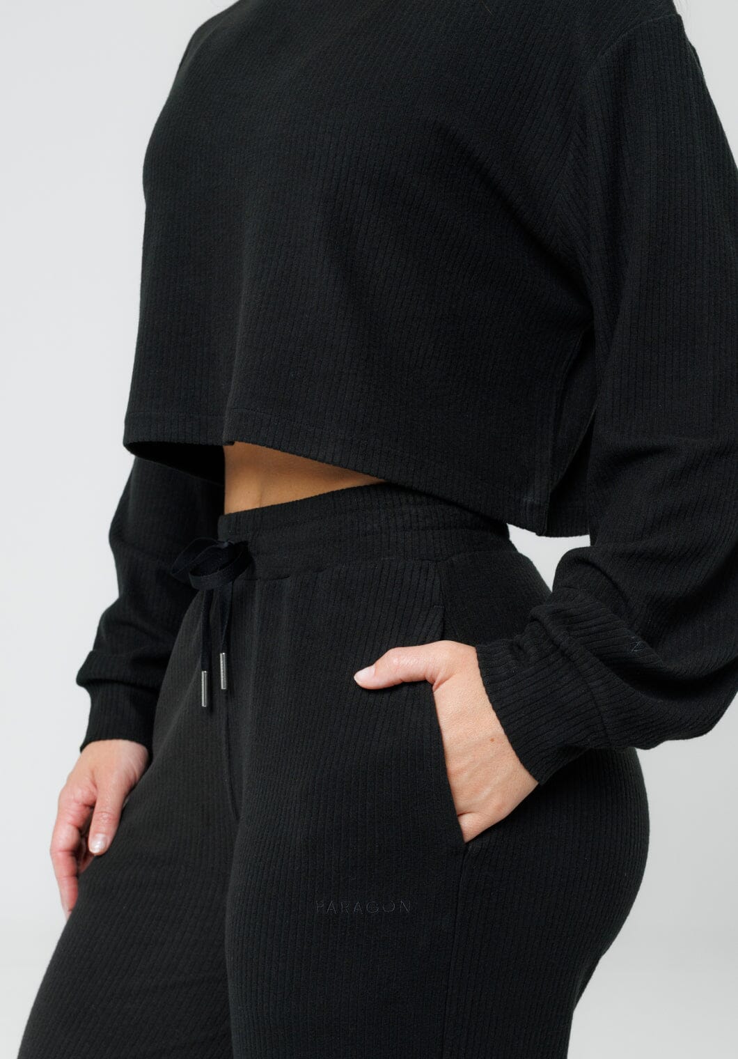 CozyRib™ Daydream Wide Leg Pant Black Leggings/Joggers Paragon Fitwear 