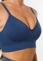 CurveFlex™ Bend SculptSupport™ Sports Bra Suede Sports Bras Paragon Fitwear 