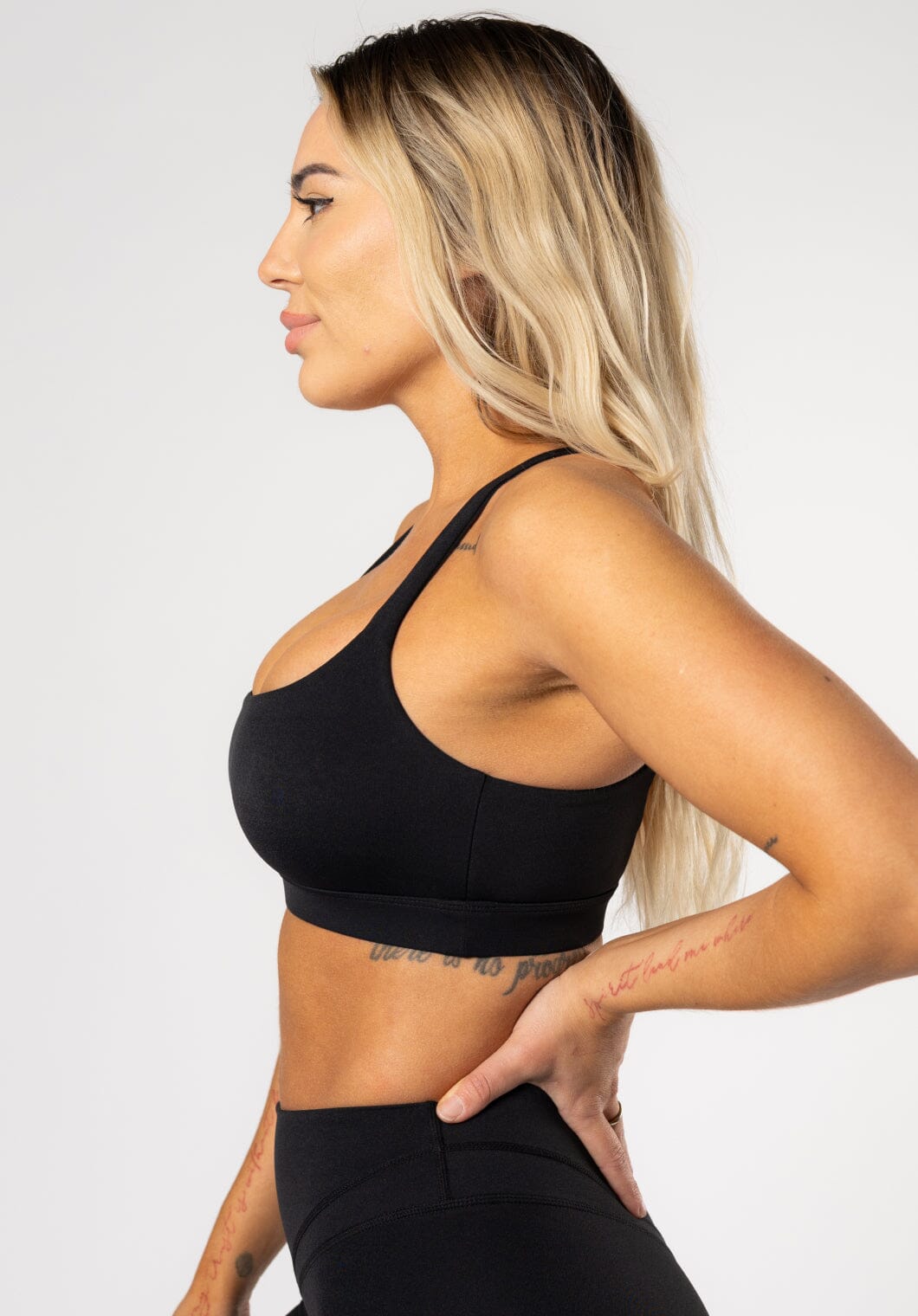 RecStretch™ Apex Sports Bra Black Sports Bras Paragon Fitwear 