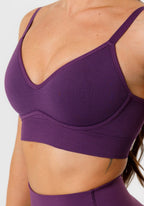 CurveFlex™ Bend SculptSupport™ Sports Bra Plum Sports Bras Paragon Fitwear 