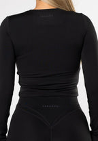 Reluna™ Long Sleeve Top Black Tops/Tanks Paragon Fitwear 