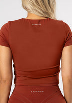 RecStretch™ Pumped Short Sleeve Tee Cola Tops/Tanks Paragon Fitwear 