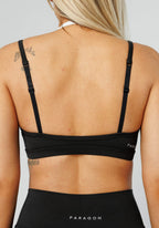 Reluna™ Double-Layer Sports Bra Black Sports Bras Paragon Fitwear 