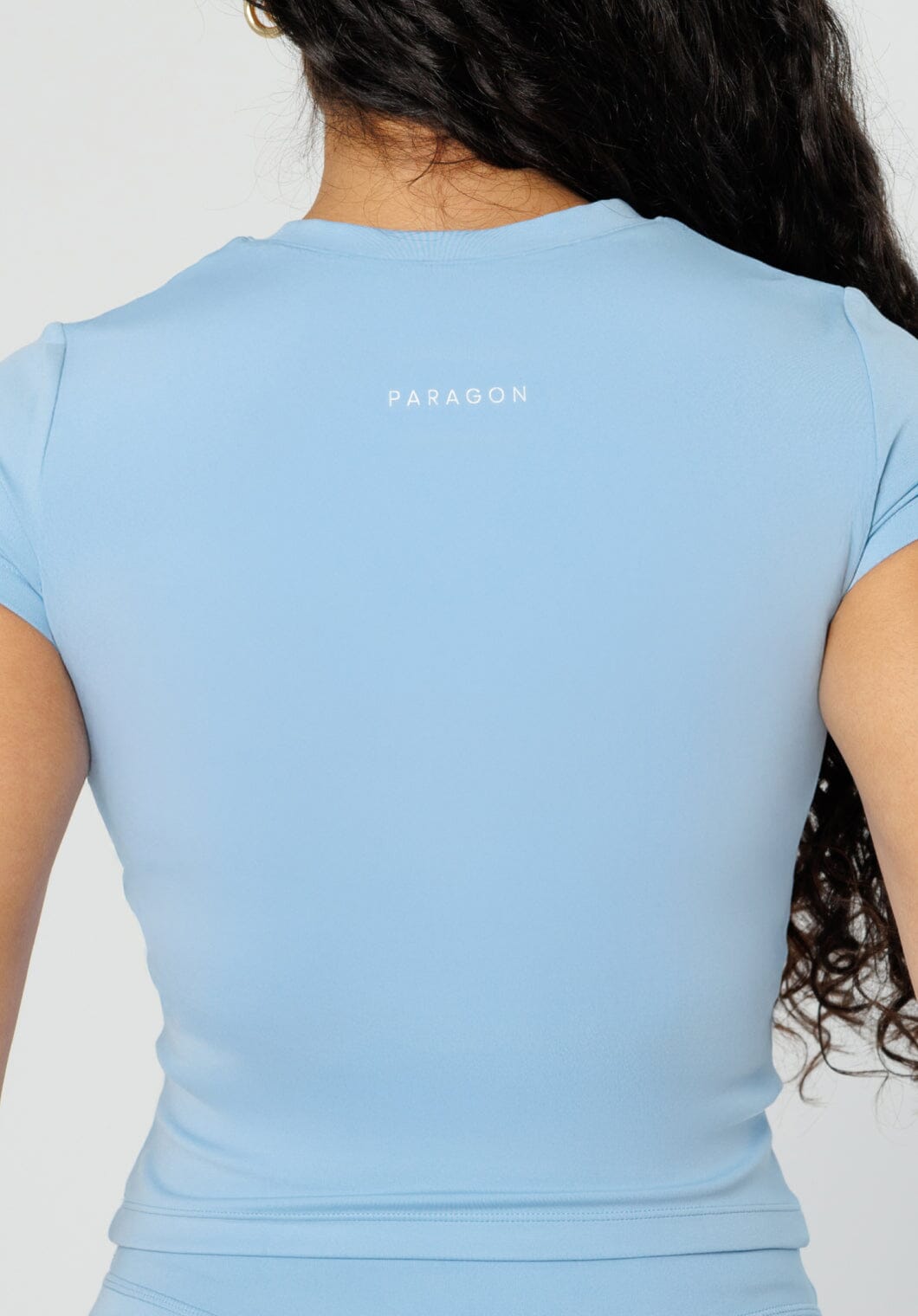 Reluna™ Full Length Short Sleeve Top French Blue Tops/Tanks Paragon Fitwear 