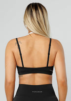 Reluna™ Double-Layer Sports Bra Black Sports Bras Paragon Fitwear 