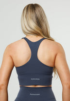 Reluna Ruched Bra Charcoal Sports Bras Paragon Fitwear 