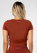 RecStretch™ Pumped Short Sleeve Tee Cola Tops/Tanks Paragon Fitwear 