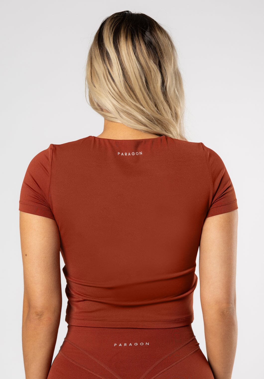 RecStretch™ Pumped Short Sleeve Tee Cola Tops/Tanks Paragon Fitwear 