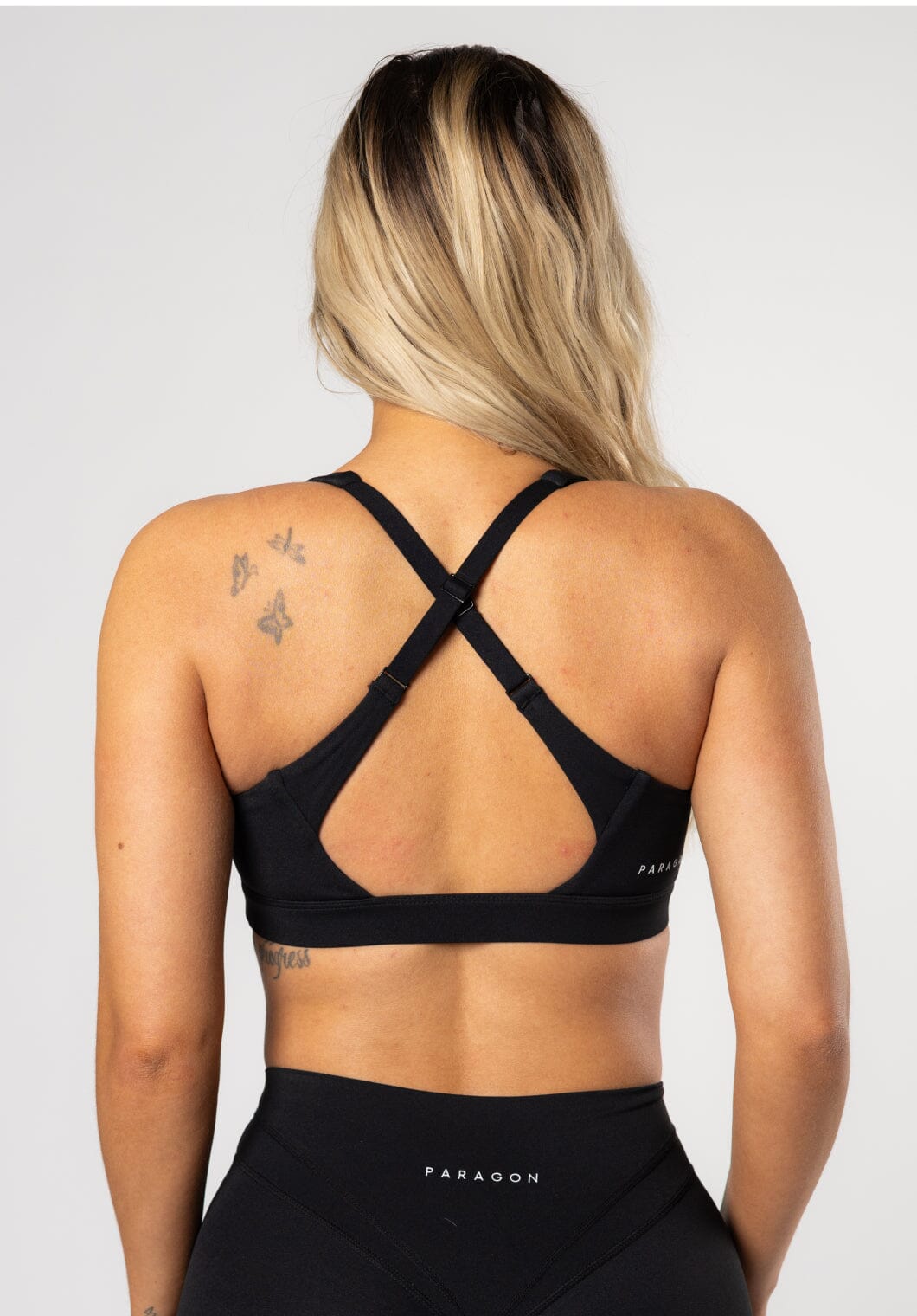 RecStretch™ Apex Sports Bra Black Sports Bras Paragon Fitwear 