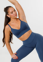 CurveFlex™ Bend SculptSupport™ Sports Bra Suede Sports Bras Paragon Fitwear 