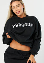 SportTerry™ Legacy Crewneck Black Tops/Tanks Paragon Fitwear 