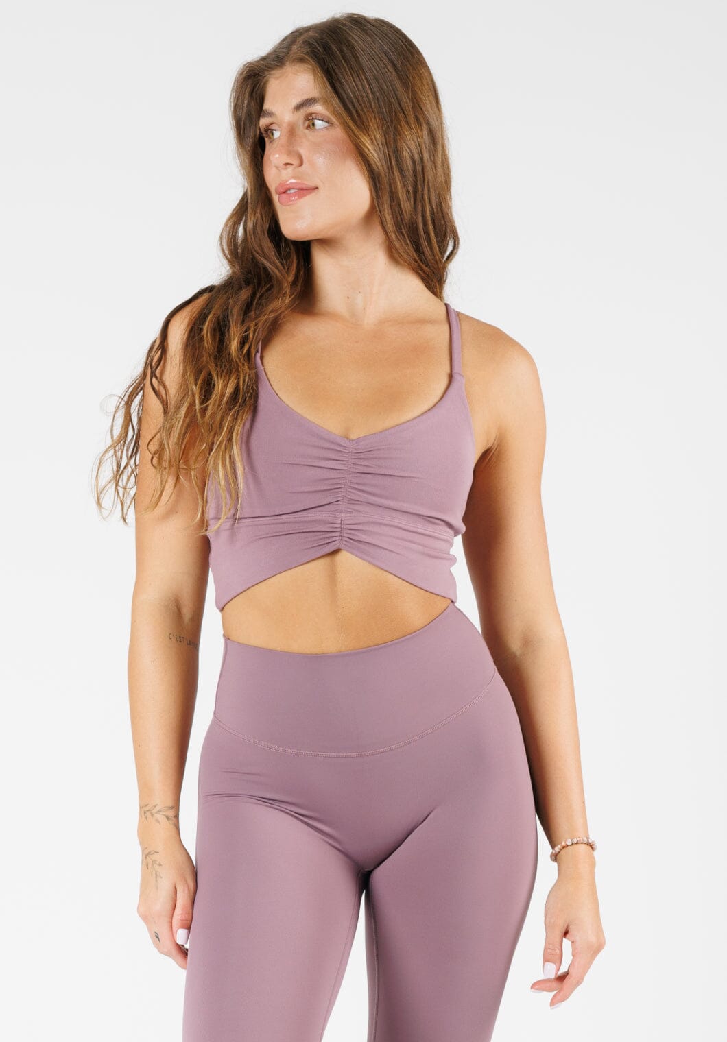 Reluna Ruched Bralette Dogwood Sports Bras Paragon Fitwear 