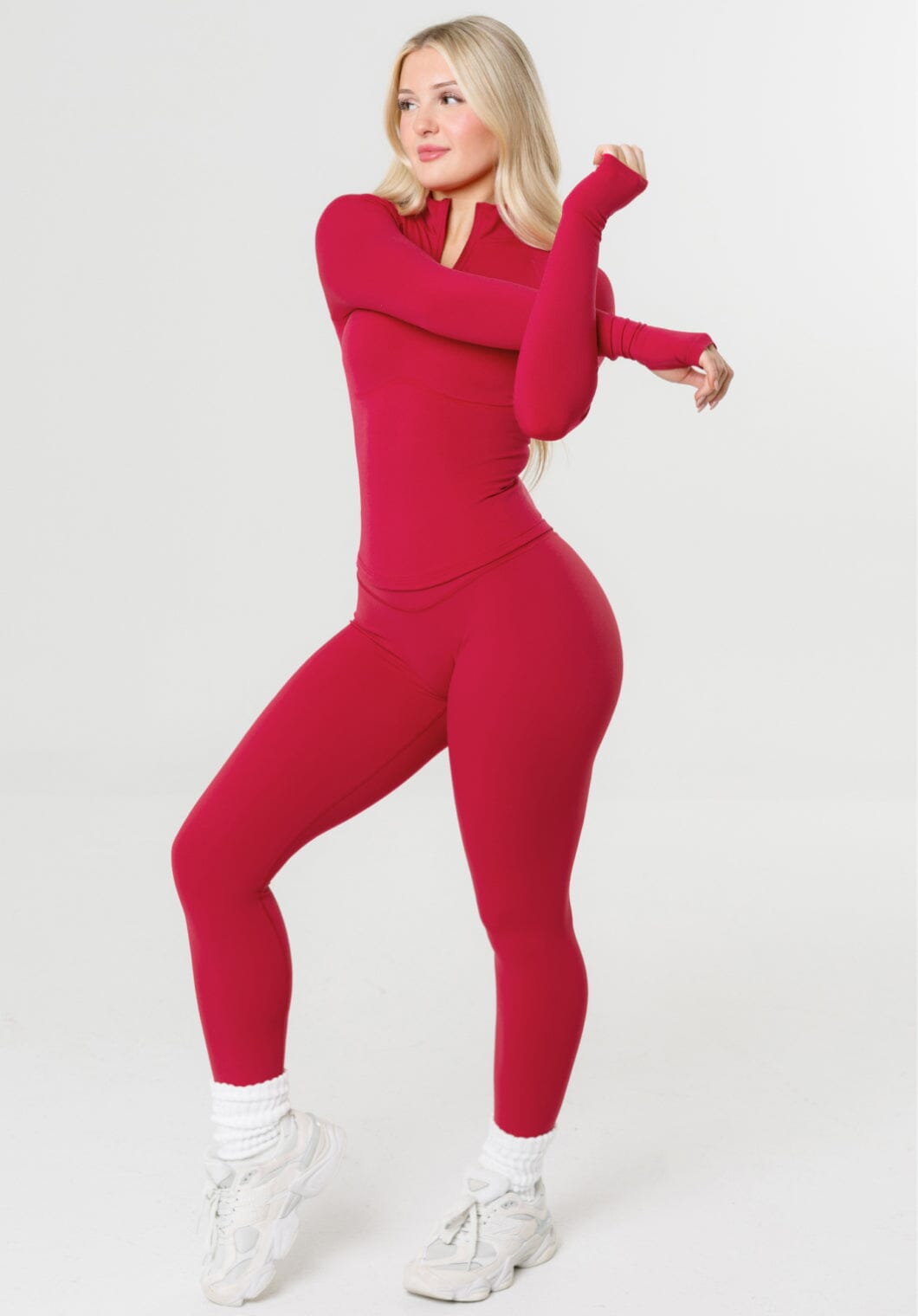 CurveFlex™ Form Quarter Zip Kiss Sports Bras Paragon Fitwear 