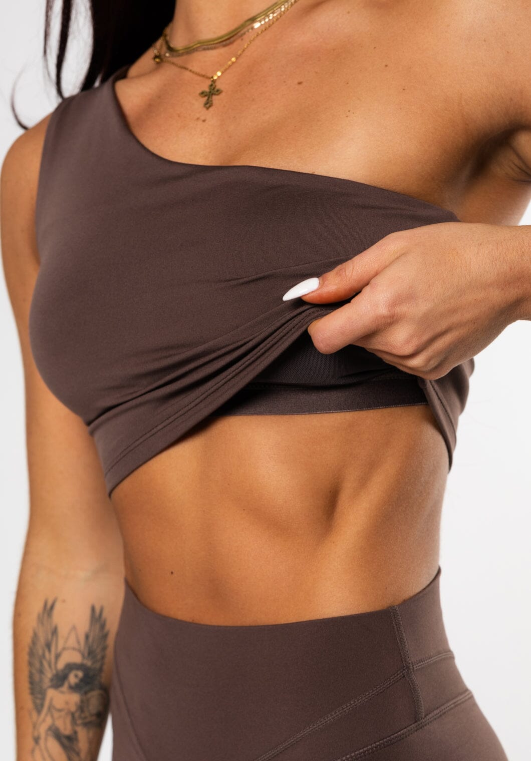 Reluna™ Single Shoulder Brami Teddy Sports Bras Paragon Fitwear 
