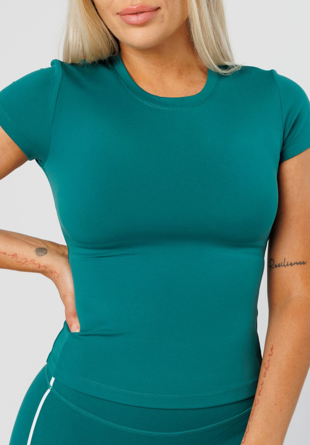 Reluna™ Full Length Short Sleeve Top Riviera Tops/Tanks Paragon Fitwear 