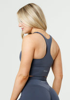 Reluna Ruched Bra Charcoal Sports Bras Paragon Fitwear 
