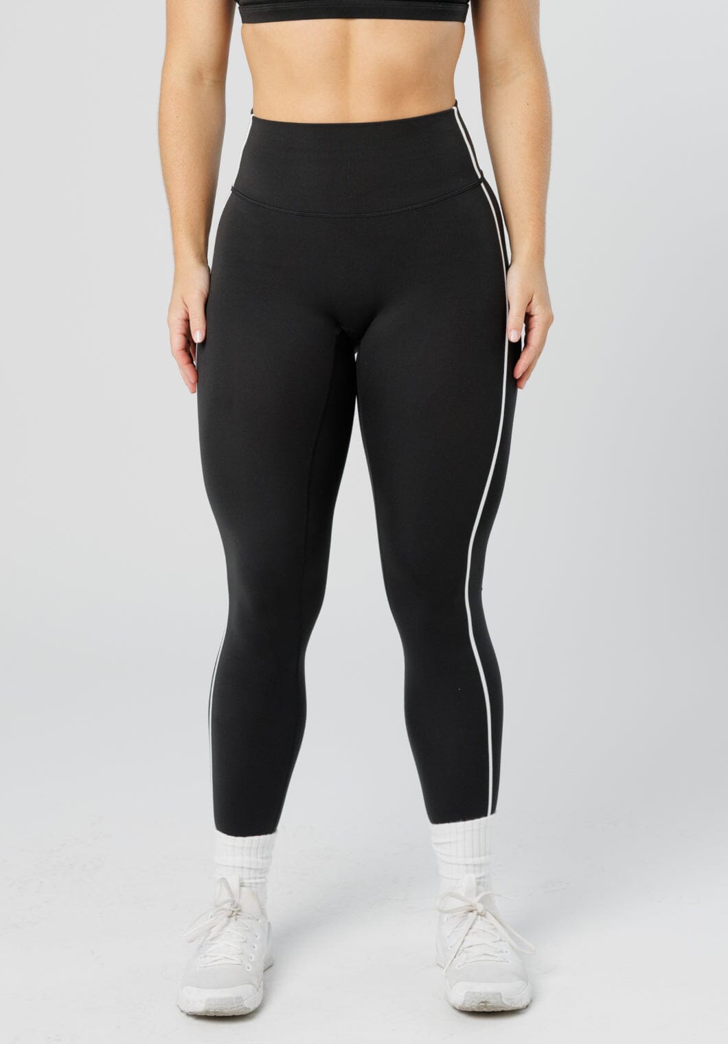 Reluna Contrast-Piping Sculptseam® Plus Legging Black Leggings/Joggers Paragon Fitwear 