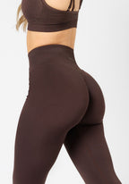 CurveFlex Hourglass Sculptseam® Plus Seamless Legging Walnut Leggings/Joggers Paragon Fitwear 