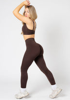 CurveFlex Hourglass Sculptseam® Plus Seamless Legging Walnut Leggings/Joggers Paragon Fitwear 