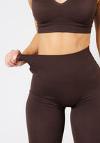 CurveFlex Hourglass Sculptseam® Plus Seamless Legging Walnut Leggings/Joggers Paragon Fitwear 
