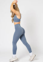 CurveFlex Hourglass Sculptseam® Plus Seamless Legging Slate Leggings/Joggers Paragon Fitwear 