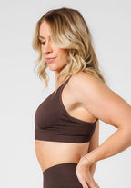 CurveFlex™ Seamless Form Bra Walnut Sports Bras Paragon Fitwear 