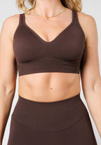 CurveFlex™ Seamless Form Bra Walnut Sports Bras Paragon Fitwear 