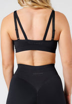 CurveFlex™ Seamless Form Bra Black Sports Bras Paragon Fitwear 
