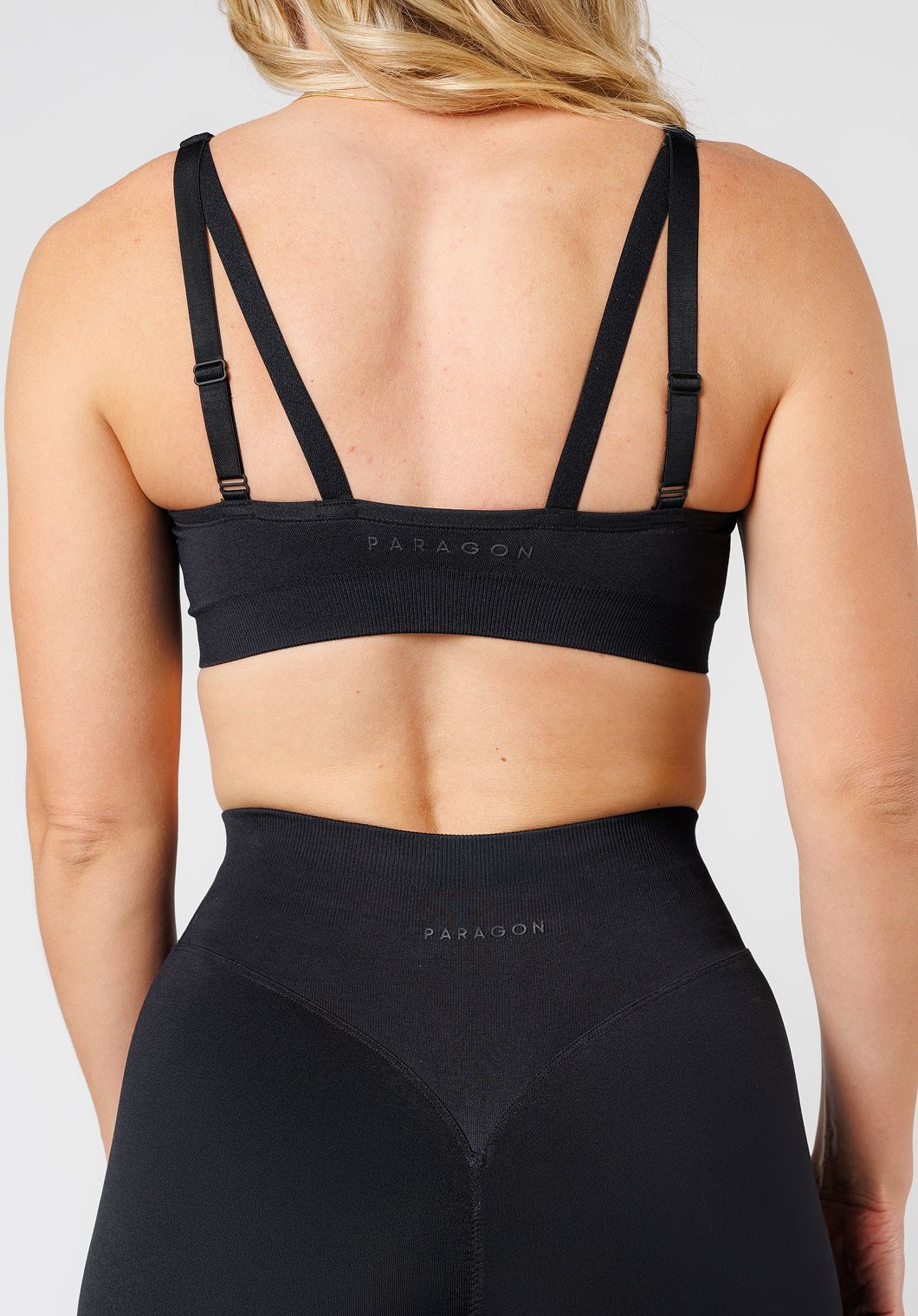 CurveFlex™ Seamless Form Bra Black Sports Bras Paragon Fitwear 