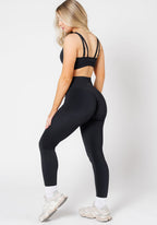 CurveFlex Hourglass Sculptseam® Plus Seamless Legging Black Leggings/Joggers Paragon Fitwear 