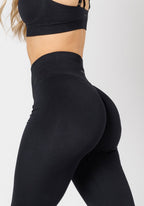 CurveFlex Hourglass Sculptseam® Plus Seamless Legging Black Leggings/Joggers Paragon Fitwear 