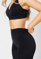 CurveFlex Hourglass Sculptseam® Plus Seamless Legging Black Leggings/Joggers Paragon Fitwear 