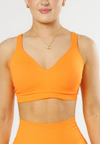 CurveFlex™ Seamless Form Bra Apricot Sports Bras Paragon Fitwear 