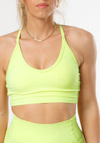 RecStretch Legend Brami Lemon Lime Sports Bras Paragon Fitwear 