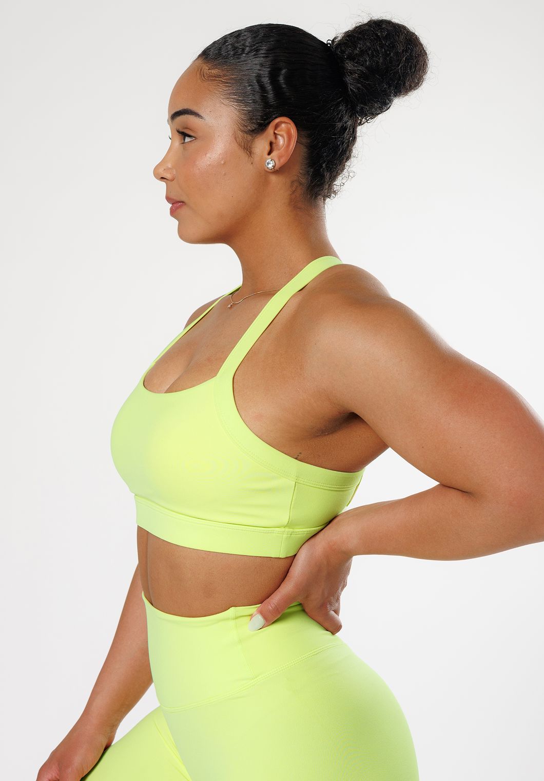 RecStretch™ Defy Bra Lemon Lime Sports Bras Paragon Fitwear 