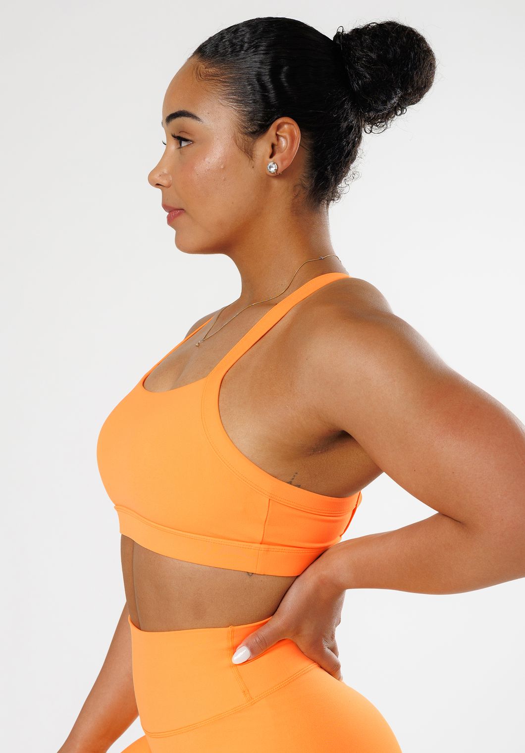 RecStretch™ Defy Bra Apricot Sports Bras Paragon Fitwear 