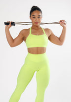 RecStretch™ Defy Bra Lemon Lime Sports Bras Paragon Fitwear 
